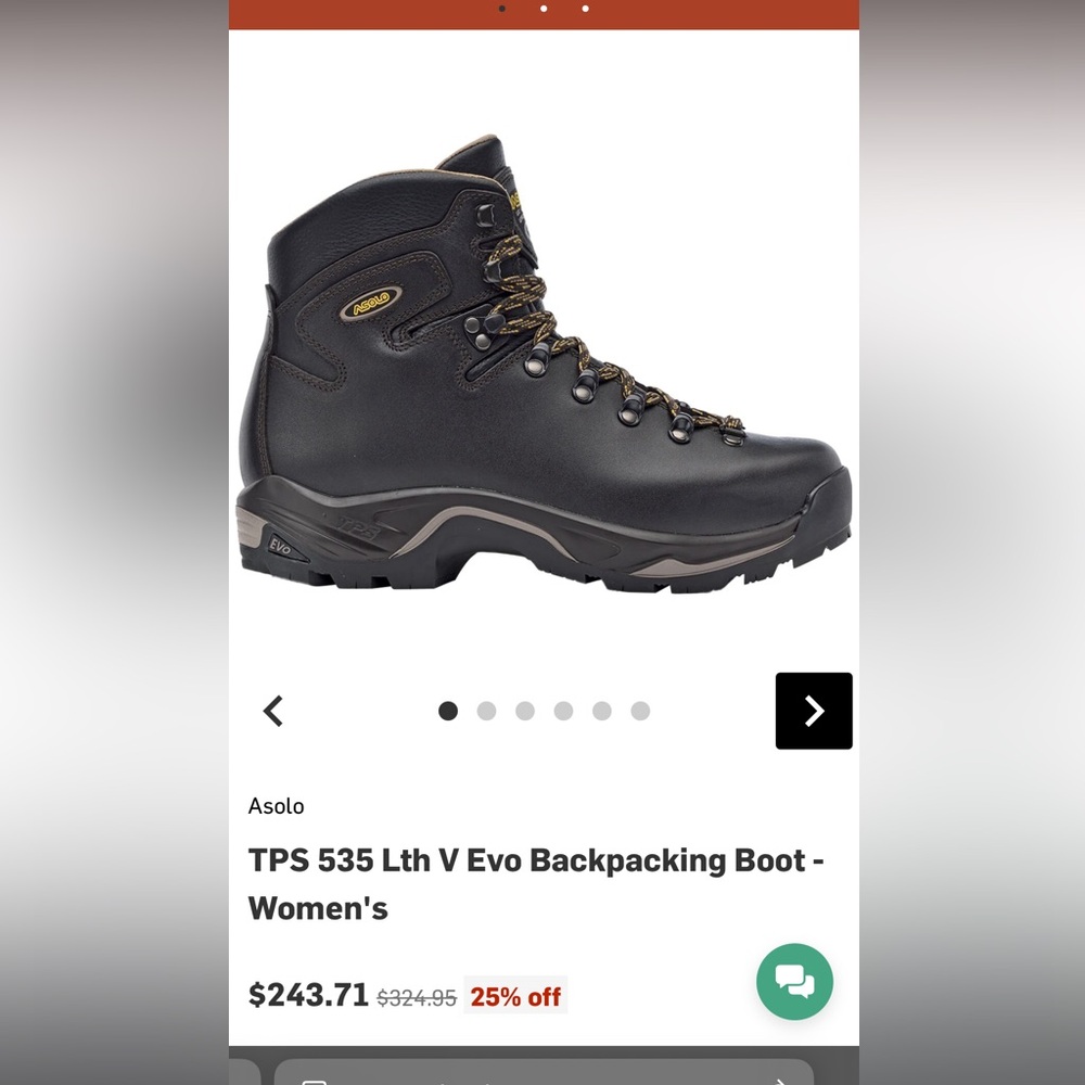 TPS 535 Lth V Evo Backpacking Boot - Women's